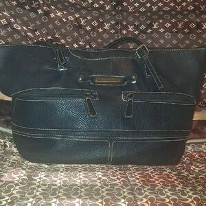 Stone Mountian Stylish Black Leather Men's Bag